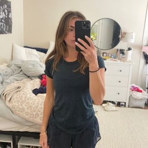 Lululemon Swiftly Tech Short-Sleeve Shirt, Navy Blue, Size 6